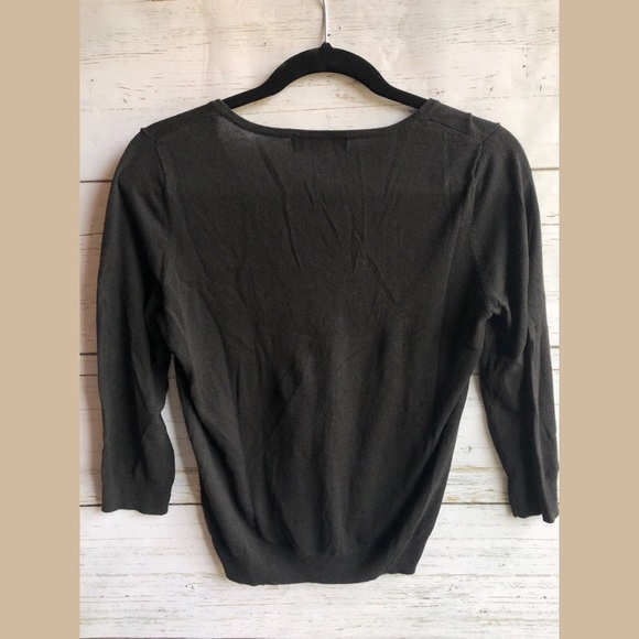 Michael Kors Black 3/4 sleeve top size small - Picture 3 of 3